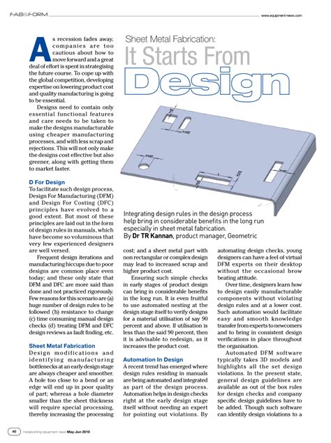 geometry of sheet metal work pdf|Sheet Metal Fabrication Design Guide.